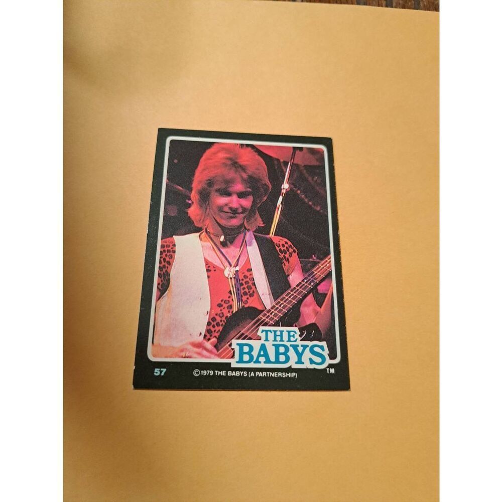 Vintage 1979 The Babys Trading Card #57 London Rock Band Collectible